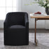 Rafa Performance Dining Chair with Casters - Upholstered Dining Chair | Modern Dining Chairs | Kinwell Furniture | Performance Fabric Dining Chairs